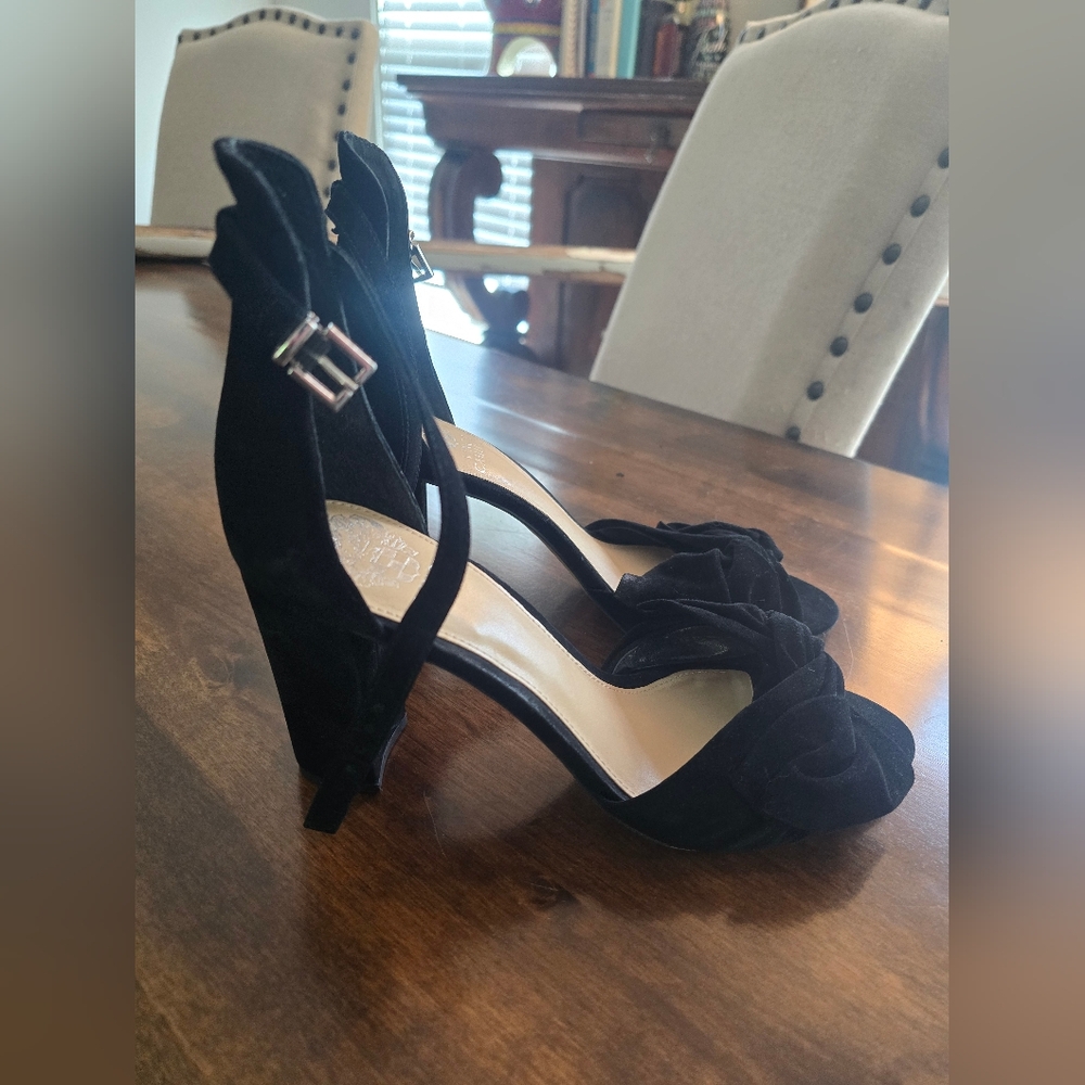 Vince Camuto Black Suede Heels